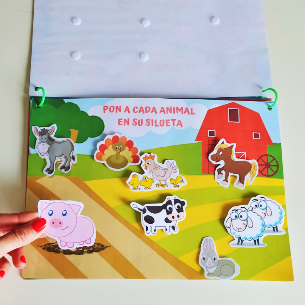 Libro de animales de granja para niños - La Casita Educativa