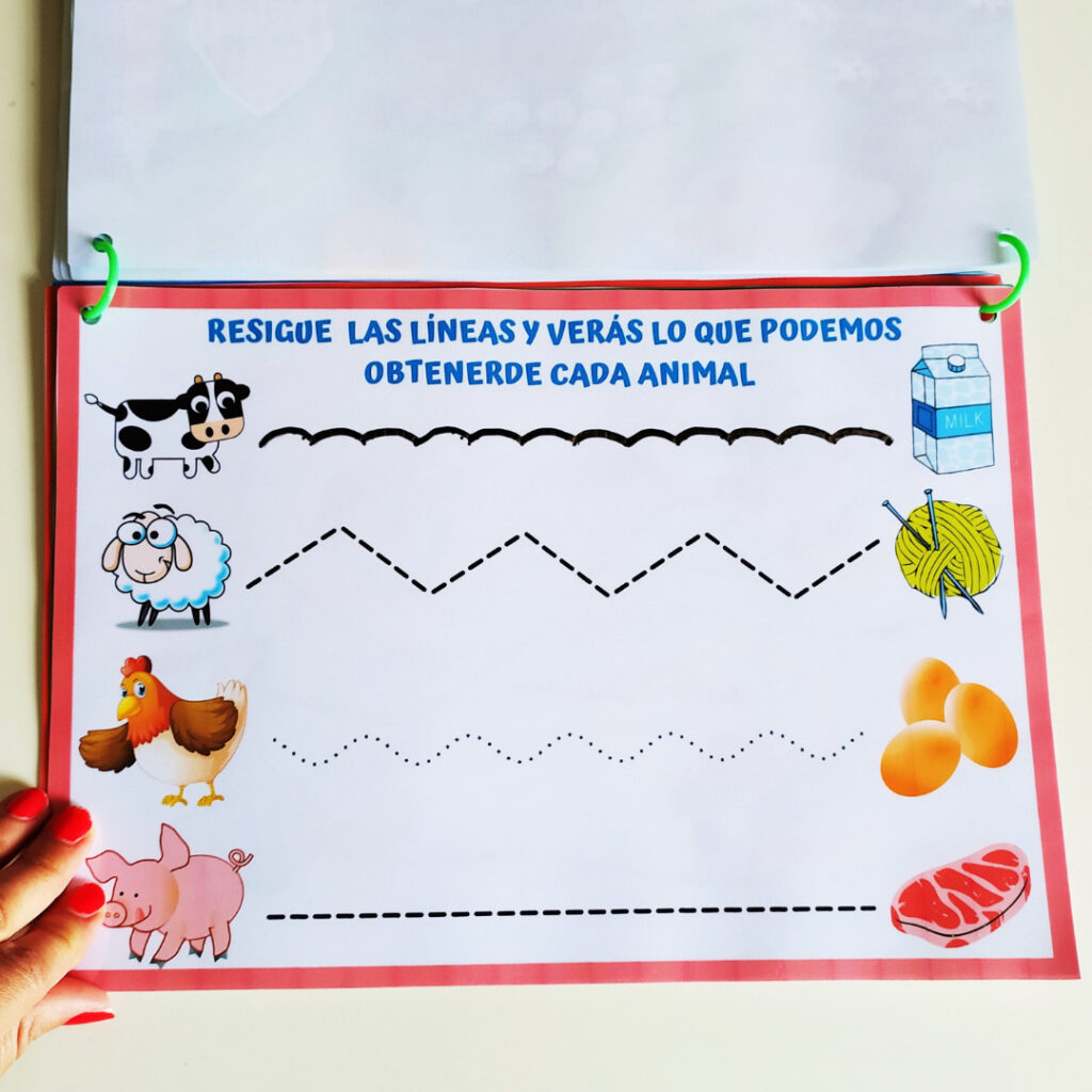 Libro de animales de granja para niños - La Casita Educativa