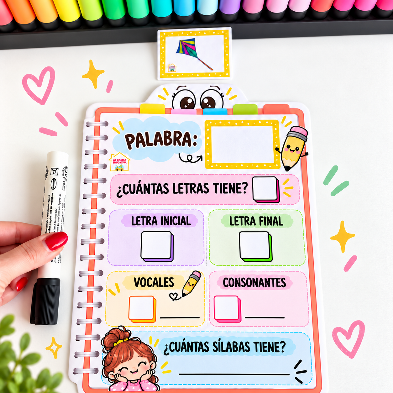 Desglose de palabras – Actividad manipulativa de lectoescritura