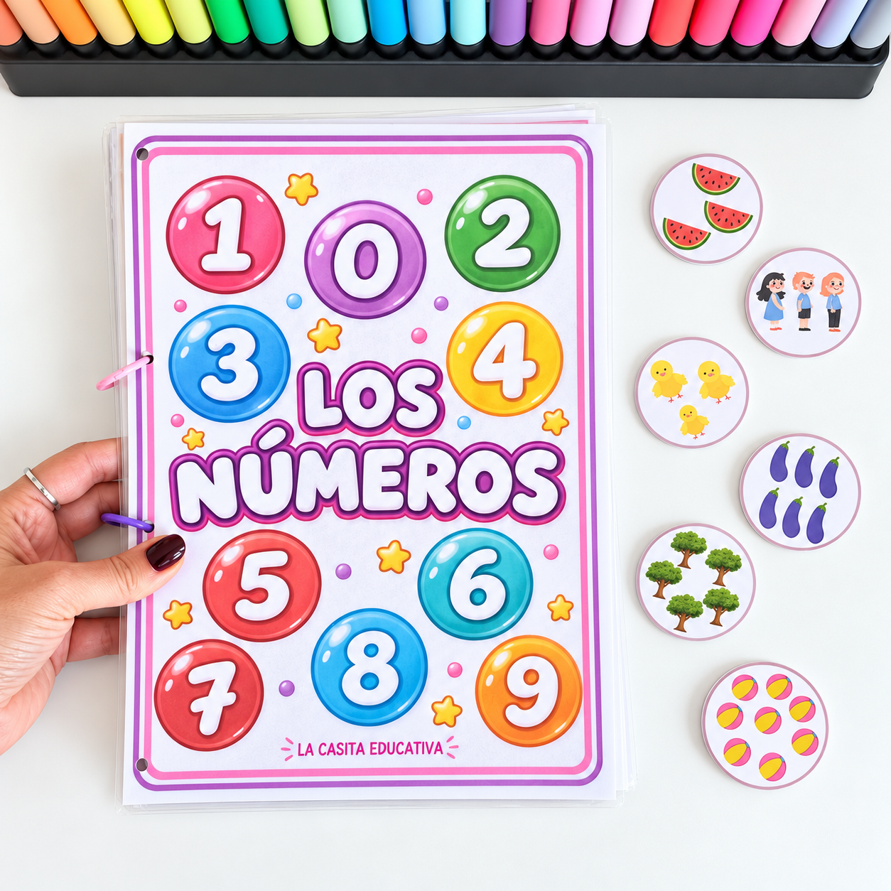 Los números del 1 al 10 – Pack manipulativo de matemáticas para Infantil