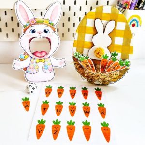 Aprende las letras del abecedario en pascua