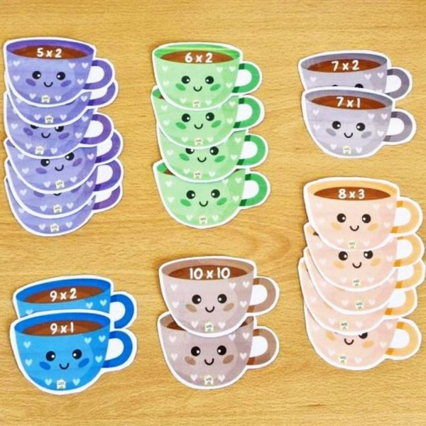 Tazas de multiplicar 3
