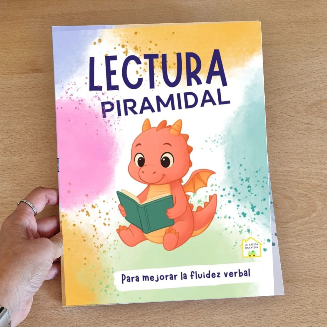 libro de lectura en forma de pirámide