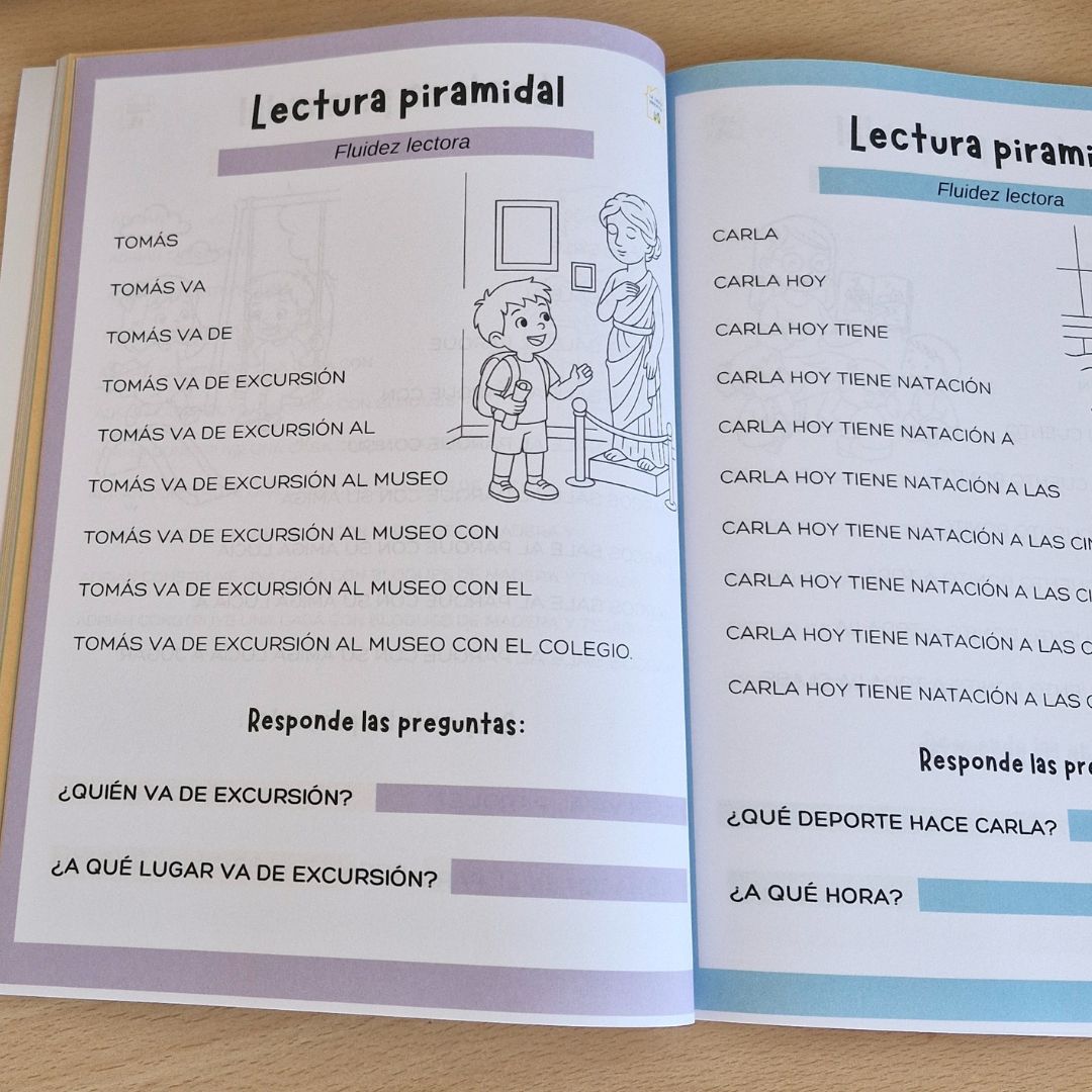 Leer en forma de piramide