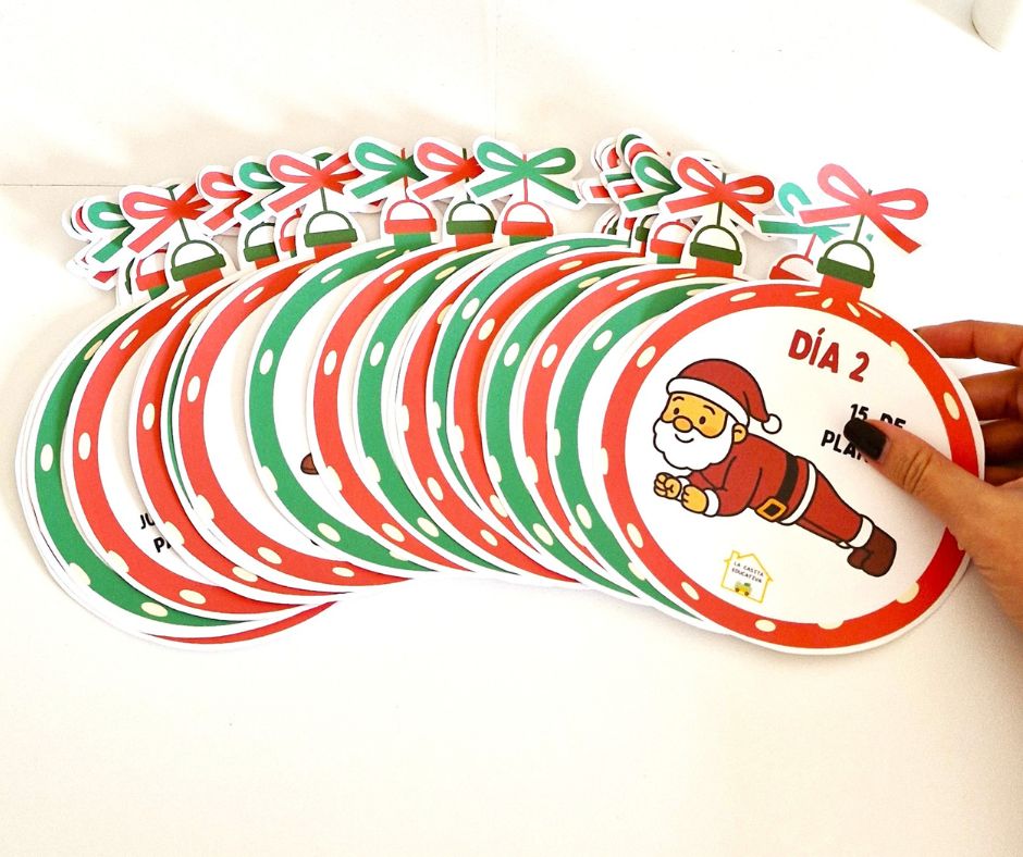 Calendario de adviento de educación física