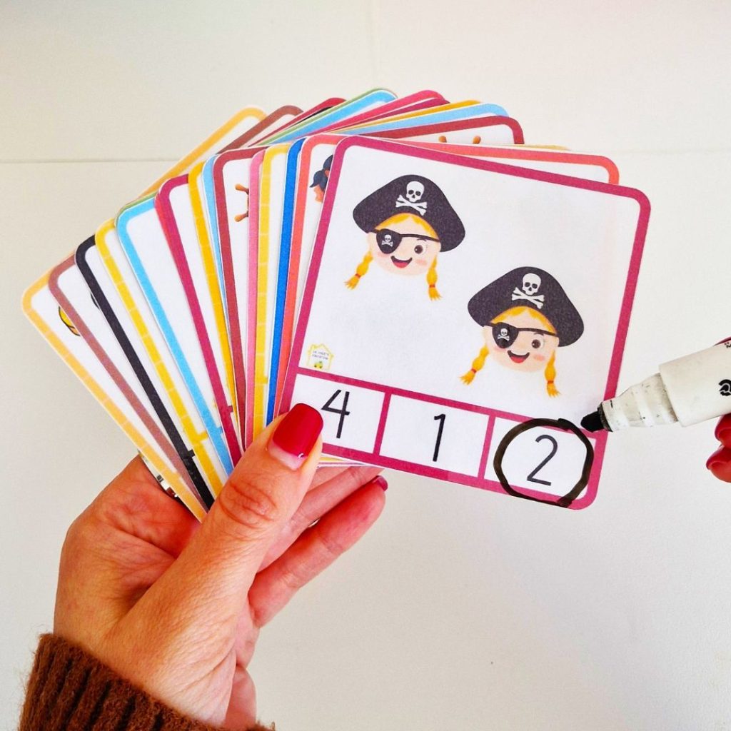 Conteo Pirata | Juego manipulativo de números del 1 al 10 para ...