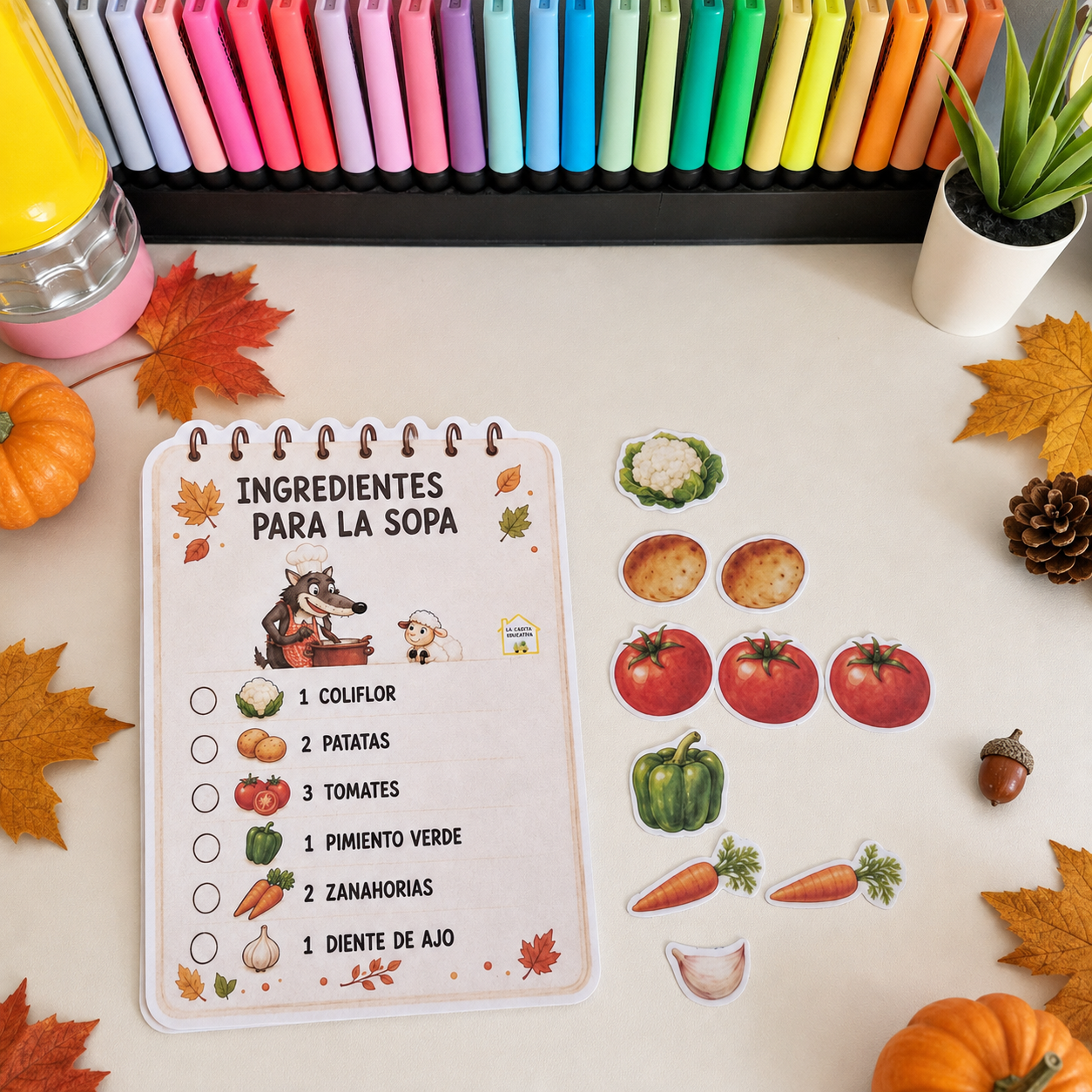Actividad La ovejita que vino a cenar | Sopa manipulativa - Imagen 2