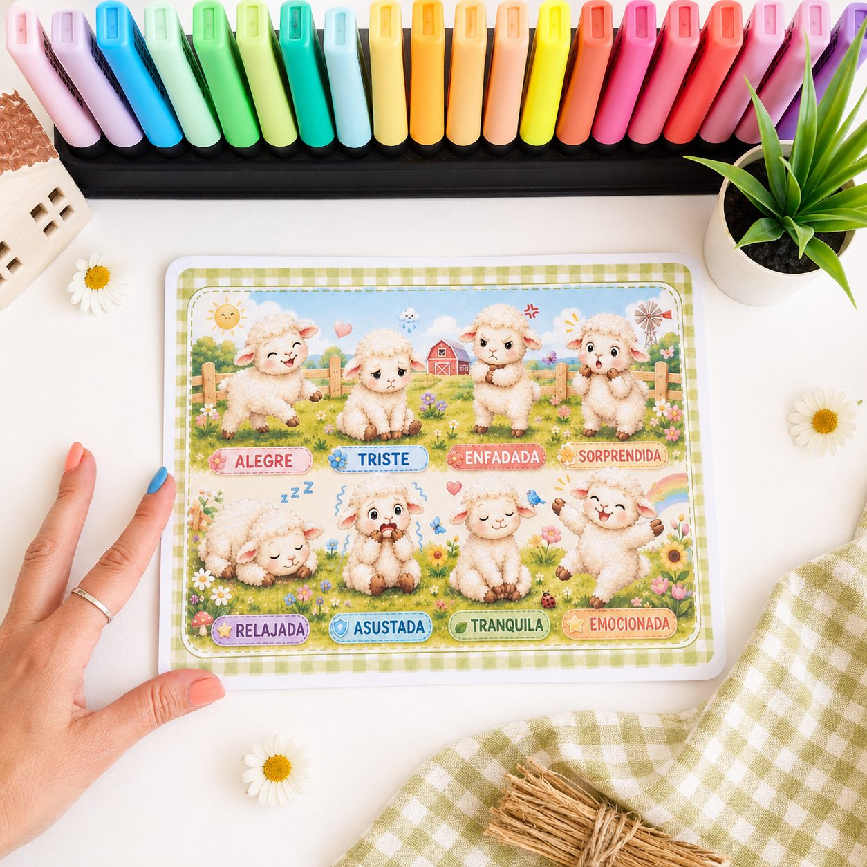 Decoración infantil de la granja para aula y guardería - Imagen 8