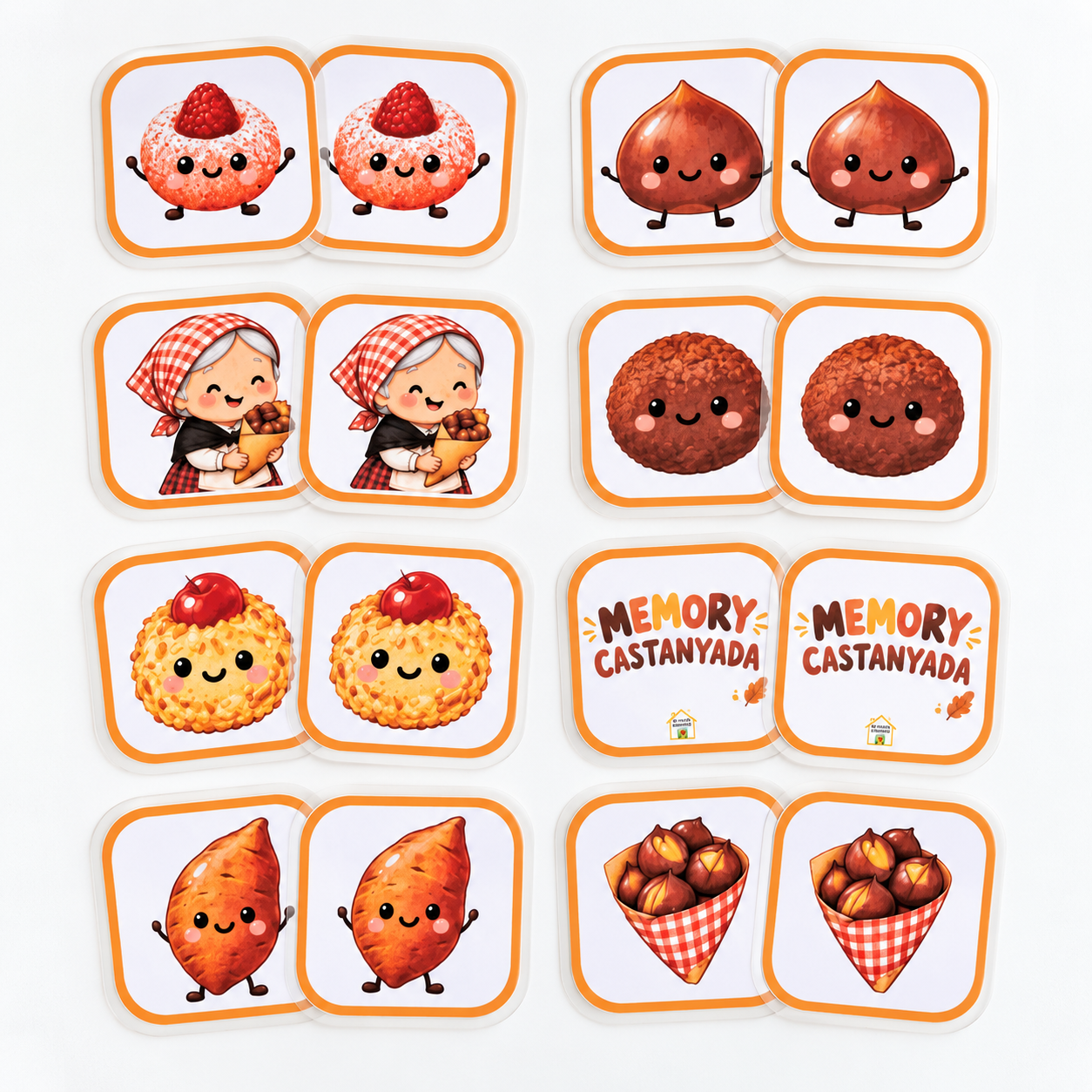 Memory de La Castanyada – Juego de parejas imprimible - Imagen 3