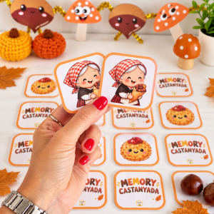 Memory de La Castanyada – Juego de parejas imprimible